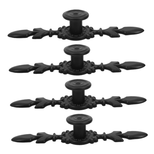 SEWOART 4 Stück Vintage Möbelgriff Set Aluminiumlegierung Küchen und Schrankgriff Einzelnes Loch Einfache Montage Glatte Oberfläche Multifunktionale Griffe für Schubladen Kleiderschränke von SEWOART
