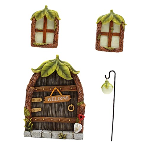 SEWOART 4 Stück Feen-Dekoration Tür Fenster Ornament Aus Kunstharz Jahrmarkt Baumschmuck SEWOART 4 Stück Feen-Dekoration Tür Fenster Ornament Aus Kunstharz Jahrmarkt Baumschmuck von SEWOART