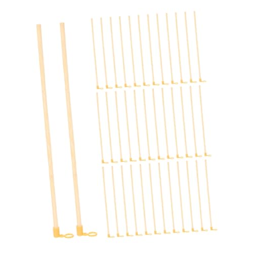 SEWOART 40 Stück Holz Laternenstäbe Kinderhandgriff Laternenstab Stabil Leicht für Laternenbasteln Party Gruppenaktivitäten Schulprojekte von SEWOART