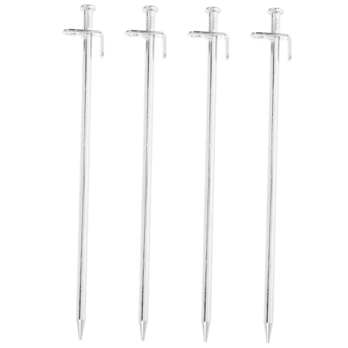 SEWOART 4Stücke Metall Erdanker für Garten und Zelt Robuste Pflanzpfähle für Einfache Installation und Vielseitige Anwendung Camping von SEWOART