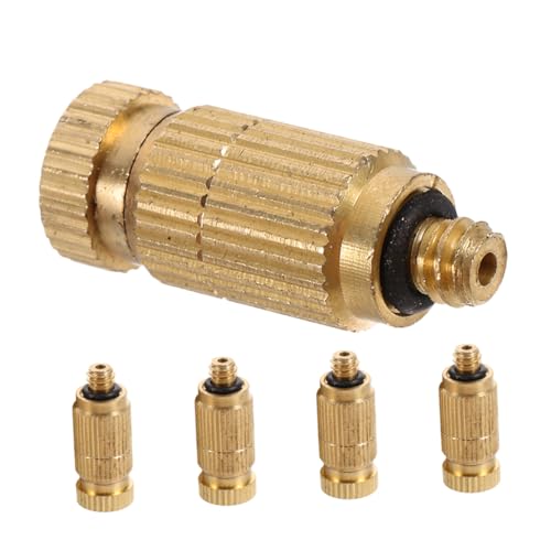 SEWOART 5 Stück Teiliges Hochdruck Nebeldüsen Messing Sprühnebel für Kühlung Antitropf Design Einfache Installation für Gartenbewässerung und Gewächshaus SEWOART 5 Stück Teiliges Hochdruck Nebeldüsen Messing Sprühnebel für Kühlung Antitropf Design Einfache Installation für Gartenbewässerung und Gewächshaus von SEWOART
