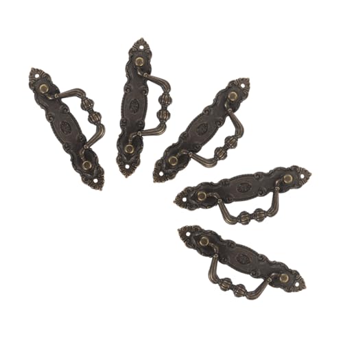 SEWOART 5 Stück Vintage Möbelgriffe Bronze Antik Schrankgriffe aus Legierung mit Schrauben für Kommode Kleiderschrank Küche Versteckte Montage Kratzfest Vielseitig für Möbeldekoration SEWOART 5 Stück Vintage Möbelgriffe Bronze Antik Schrankgriffe aus Legierung mit Schrauben für Kommode Kleiderschrank Küche Versteckte Montage Kratzfest Vielseitig für Möbeldekoration von SEWOART