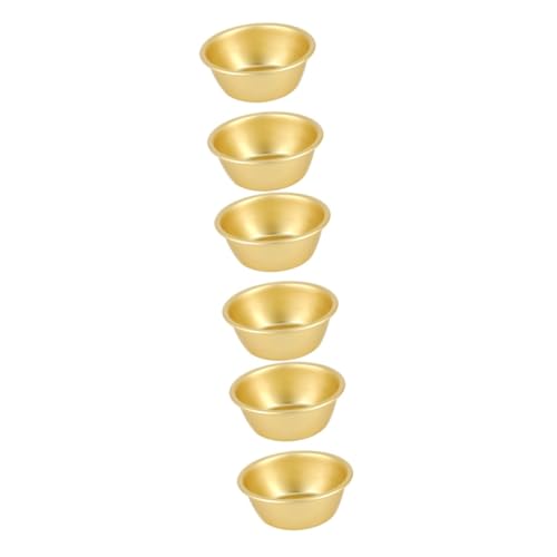 SEWOART 6 Stk Schüssel Reiswein Kreative Schalen Koreanische Makgeolli-schalen Makgeolli-becher Koreanische Weinschale Schüsseln Für Dip-sauce Heiße Weinschalen Reiswein Tasse Aluminium von SEWOART