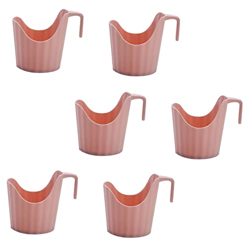 SEWOART 6 Stück Einweg Becherhalter aus Kunststoff Leichter Hitzebeständiger Paper Cup Holder mit Kreativem Verbrühschutz Praktisch für Büro Zuhause und Gastronomie von SEWOART