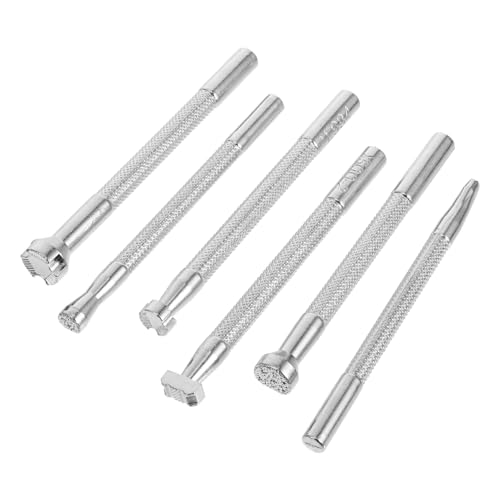 SEWOART 6 Stück Teiliges Leder Prägestempel Set Langlebigem Legierungsstahl mit Drehbarem Messer für Details Vielseitig für DIY Lederarbeiten und Sattlerprojekte Geeignet für Anfänger und SEWOART 6 Stück Teiliges Leder Prägestempel Set Langlebigem Legierungsstahl mit Drehbarem Messer für Details Vielseitig für DIY Lederarbeiten und Sattlerprojekte Geeignet für Anfänger und von SEWOART