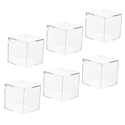 SEWOART 6er Satz Quadratische Bonbonschachteln Transparente Kleine Schmuckschatullen Partygeschenke Aufbewahrungsboxen Für Hochzeit Geburtstag Alltag SEWOART 6er Satz Quadratische Bonbonschachteln Transparente Kleine Schmuckschatullen Partygeschenke Aufbewahrungsboxen Für Hochzeit Geburtstag Alltag von SEWOART