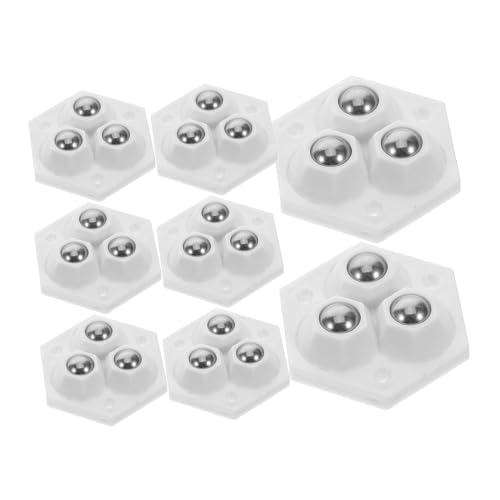 SEWOART 8 Stück Mini Selbstklebende Drehbare Kleberäder für Kleine Möbel Mülleimer Aufbewahrungsboxen und Küchengeräte Leicht zu Installieren und Vielseitig Einsetzbar von SEWOART