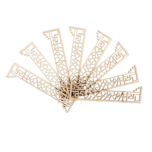SEWOART 8 Stück Teiliges Miniatur Screen Modell Chinesischer Stil Filigraner Desktop Bildschirm für Sandtisch Dekoration Leichtes Mikrohaus Zubehör für Miniaturgärten und Fotorequisiten von SEWOART