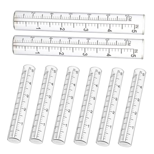 SEWOART 8 Stück Teiliges Regenmesser Ersatzrohre aus Transparentem Glas Wetterbeständig und Langlebig für Präzise Niederschlagsmessung im Garten für Persönliche Wetterbeobachtung SEWOART 8 Stück Teiliges Regenmesser Ersatzrohre aus Transparentem Glas Wetterbeständig und Langlebig für Präzise Niederschlagsmessung im Garten für Persönliche Wetterbeobachtung von SEWOART