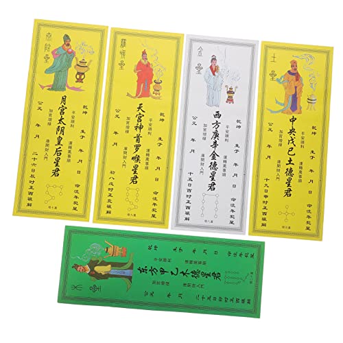 SEWOART 9 Stück Chinesische Feng-Shui-plakettenkarten Tai-Sui-Karten Glücksbringerkarten Zum Schutz des Glücks SEWOART 9 Stück Chinesische Feng-Shui-plakettenkarten Tai-Sui-Karten Glücksbringerkarten Zum Schutz des Glücks von SEWOART