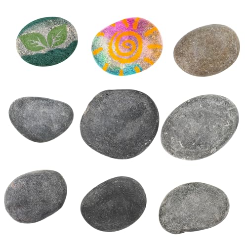 SEWOART 9 Stück Flache Flusssteine zum Bemalen für Garten Dekoration Selbstgemacht Bastelsteine Glatte Steine für Aquarien und Landschaftsbau Natürliches Material Vielseitig Einsetzbar SEWOART 9 Stück Flache Flusssteine zum Bemalen für Garten Dekoration Selbstgemacht Bastelsteine Glatte Steine für Aquarien und Landschaftsbau Natürliches Material Vielseitig Einsetzbar von SEWOART