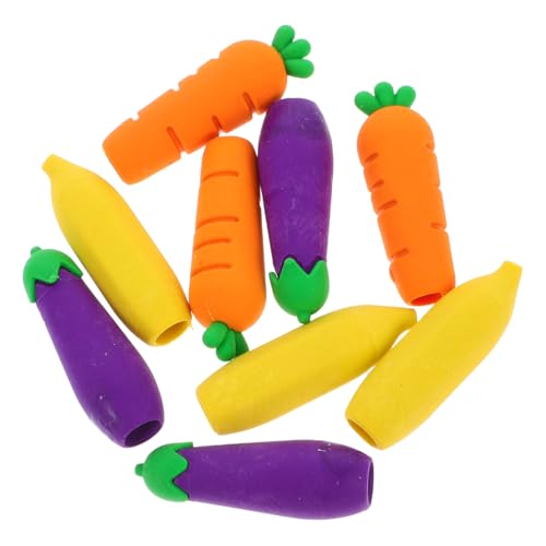 SEWOART 9pcs Cartoon Bleistiftkappen Eraser Süßer Dekorativer Bleistift Top Eraser Multifunktions Bleistift-Extenders Für Schüler Süßes Stift Extenders Topper von SEWOART