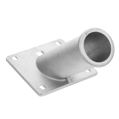 SEWOART Aluminium Flagpole Halterung Wetterfeste Stabile Halterung für Fahnenmast mit Robustem Grauer Fahnenmasthalter für Außenwand Garten und Haus von SEWOART