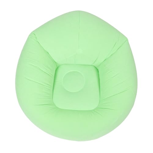 SEWOART Aufblasbares Faltbares Lounge-Sofa mit Schneller Aufblasfunktion Wasserfestes Stabiles Outdoor-Sofa für Erwachsene Tragbarer Grüner Komfortabler Sitz für Lesen und Camping von SEWOART