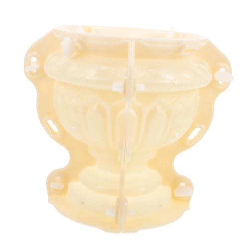 SEWOART Blumentopf Form für DIY Bastelbeton Europäisches Sechseckiges Blumenpflanzgefäß Dicke Langlebige Gussform Leicht Entformbar und Wiederverwendbar für Garten und Bonsai Dekoration von SEWOART