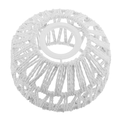 SEWOART Boho Lampenschirm aus Papierseil Dekorativer Lampenschirm für Esszimmer Hängelampe im Vintage Stil DIY Ersatz für Tisch und Stehlampe Installieren und Robust von SEWOART