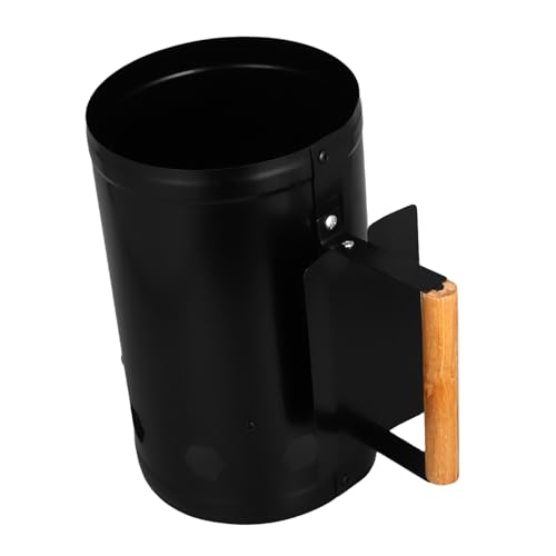 SEWOART Carbon Barrel Robuster Anzündkamin für Holzkohlegrills im Freien mit Natürlichem Holzgriff Sechs Luftöffnungen und Dicker Isolierung für Sicheres BBQ Camping SEWOART Carbon Barrel Robuster Anzündkamin für Holzkohlegrills im Freien mit Natürlichem Holzgriff Sechs Luftöffnungen und Dicker Isolierung für Sicheres BBQ Camping von SEWOART