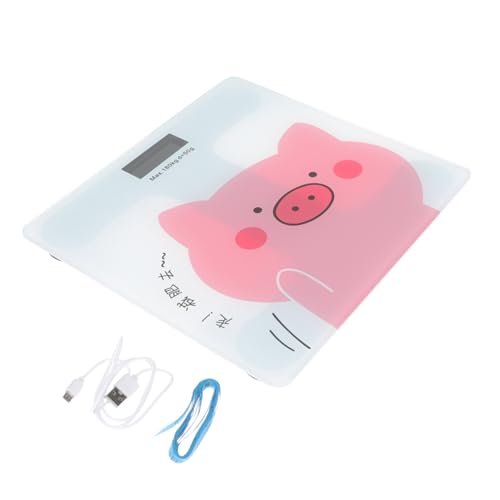 SEWOART Cartoon Digitale Personenwaage für Zuhause Automatische Gesundheitswaage mit USB Ladefunktion Hohe und Stabilität für Familie und Sportbegeisterte Weiße Schwein Design SEWOART Cartoon Digitale Personenwaage für Zuhause Automatische Gesundheitswaage mit USB Ladefunktion Hohe und Stabilität für Familie und Sportbegeisterte Weiße Schwein Design von SEWOART