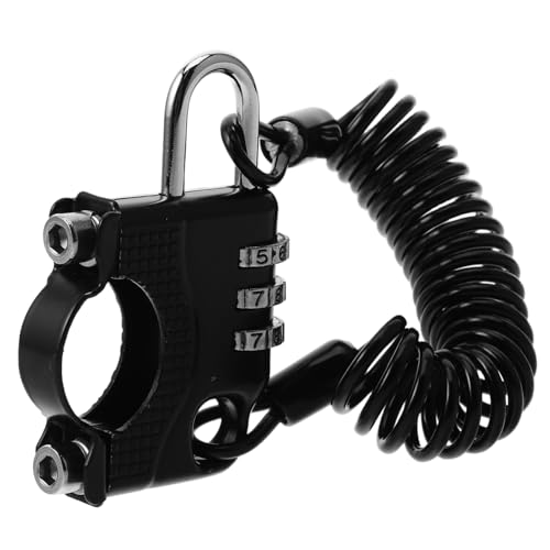 SEWOART Diebstahl Helm Schloss für Motorräder und Elektrofahrräder Hochsicherheits Kombinationsschloss mit Reminder Seil Vielseitig Einsetzbar als Helm und Hutverschluss Schwarz Sicher SEWOART Diebstahl Helm Schloss für Motorräder und Elektrofahrräder Hochsicherheits Kombinationsschloss mit Reminder Seil Vielseitig Einsetzbar als Helm und Hutverschluss Schwarz Sicher von SEWOART