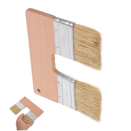 SEWOART Doppelpinsel U förmig Flachpinsel mit Natürlicher Schweineborste Doppelseitiger Künstlerpinsel für Ölfarben Vielseitiges Malwerkzeug für Kreative Wand Kunstprojekte SEWOART Doppelpinsel U förmig Flachpinsel mit Natürlicher Schweineborste Doppelseitiger Künstlerpinsel für Ölfarben Vielseitiges Malwerkzeug für Kreative Wand Kunstprojekte von SEWOART