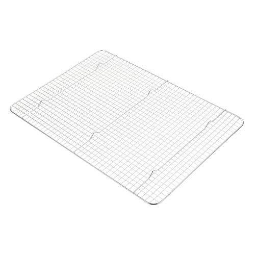 SEWOART Edelstahl Backgitter mit Mesh design Robustes Kühl Abkühlgitter für Backofen Langlebiges Lebensmittelechtes Backblech Hitzebeständig und Leicht zu Reinigen zum Backen und Braten von SEWOART