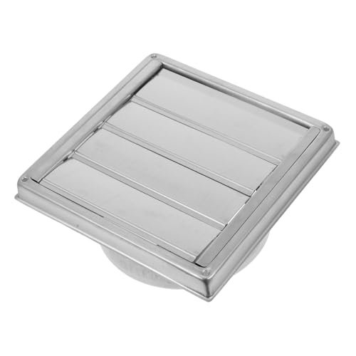 SEWOART Edelstahl Lüftungsgitter Abdeckung mit Verstellbaren Lamellen Wetterbeständig und Langlebig Quadratische Ventilationsabdeckung für Badezimmer Büro und Hausfassade Robust und von SEWOART