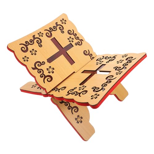 SEWOART Eleganter Quran Leseständer aus Robustem Holz Multifunktionaler Buchhalter für Quran Bücher und Dekoration Abnehmbarer und Stabiler Leseständer für Stilvolles Zuhause von SEWOART