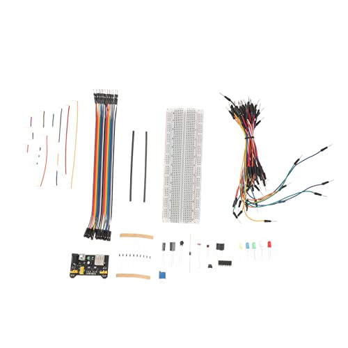 SEWOART Elektronik Starterkit Kompatibel Breadboard mit Modul Flexible Breadboard Jumper Kabel Widerstände LEDs Transistoren für Einsteiger und Einfache Projekte SEWOART Elektronik Starterkit Kompatibel Breadboard mit Modul Flexible Breadboard Jumper Kabel Widerstände LEDs Transistoren für Einsteiger und Einfache Projekte von SEWOART