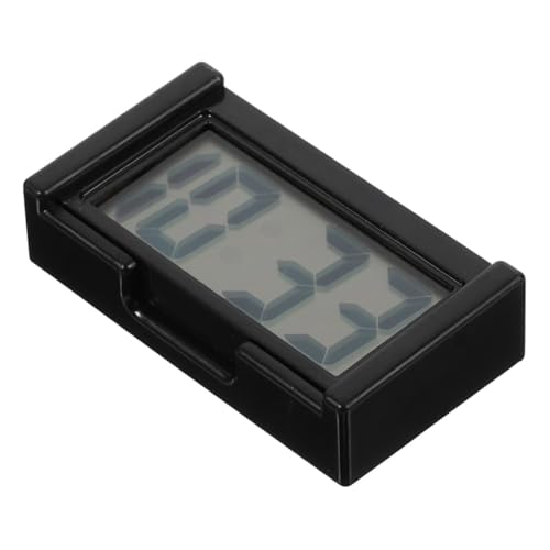 SEWOART Fahrzeug Mini Digitaluhr Elektronische Dashboard Uhr Schwarz Langlebig Kunststoff Auto Uhr für Auto Büro Zuhause von SEWOART