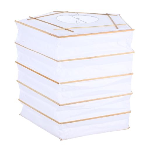 SEWOART Faltbare Papierlaterne Handgemachter Lampenschirm für Deko Hängelampe Diy Malen Minimalistische Gestaltung Langlebig für Hochzeiten Partys und Besondere Anlässe von SEWOART
