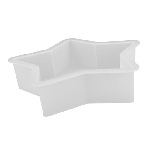 SEWOART Flexible Silikonform Fünf Zackiger Stern für DIY Handwerk Kerzenhalter Gießform Dekorationen Heim Studio Basteln von SEWOART
