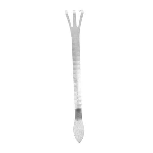 SEWOART Gartengabel Handrechen mit Ergonomischem Griff Kompakter Unkrautharke für Präzisions Jäten und Bodenlockerung Vielseitig für Garten und Strand Geeignet Handliches von SEWOART