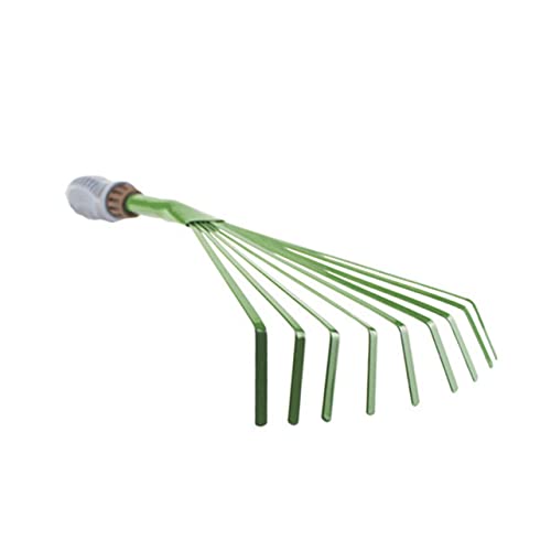 SEWOART 9-zähne Gartenrechen Metall Lang Gartenwerkzeug Rechen Zum Entfernen Von Tierkot von SEWOART