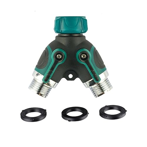 SEWOART Gartenschlauch Verteiler Abs Wasserhahn Splitter mit Gewinde für Gleichzeitige Nutzung von Zwei Wasserquellen im Garten Zwei SEWOART Gartenschlauch Verteiler Abs Wasserhahn Splitter mit Gewinde für Gleichzeitige Nutzung von Zwei Wasserquellen im Garten Zwei von SEWOART