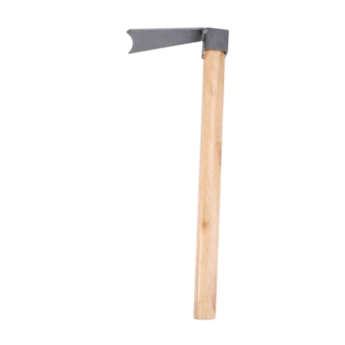 SEWOART Gartenzubehör Werkzeug gebogen Gartenhacken zum Jäten Unkrautjätmesser Gartenarbeit gartenvliese holzstiel roststop Rutschfester greifdorn Shovel außen Garten hacken kleine Hacke von SEWOART