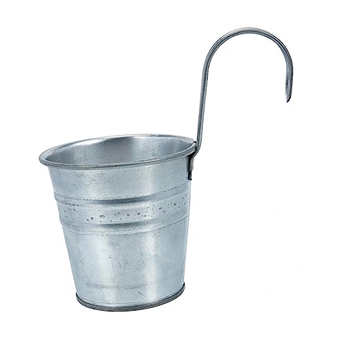 SEWOART Titel Rustikaler Eisenblumentopf Mit Haken Vielseitige Blumenvase Für Innen Und Außenbereich Als Deko Für Balkon Fensterbank Und Tisch SEWOART Titel Rustikaler Eisenblumentopf Mit Haken Vielseitige Blumenvase Für Innen Und Außenbereich Als Deko Für Balkon Fensterbank Und Tisch von SEWOART