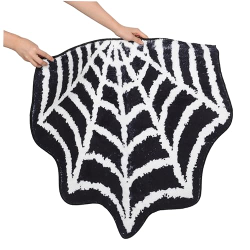 SEWOART Halloween Spiderweb Badematte Rutschfester Saugfähiger Teppich mit Einzigartigem Spinnennetz-Design Waschbar Vielseitig für Badezimmer Küche und Eingangsbereich Wiederverwendbar SEWOART Halloween Spiderweb Badematte Rutschfester Saugfähiger Teppich mit Einzigartigem Spinnennetz-Design Waschbar Vielseitig für Badezimmer Küche und Eingangsbereich Wiederverwendbar von SEWOART