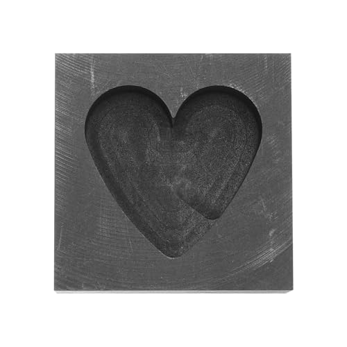 SEWOART Herzförmige Graphit-gießform Schmelzform Für Gold Silber Kupfer Hochtemperaturlegierungen Für Diy-projekte Und Metallverarbeitung von SEWOART