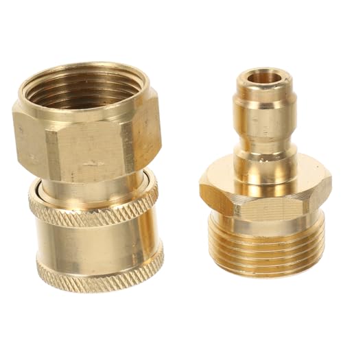 SEWOART Hochwertiges Schnellkupplungs Set aus Langlebigem Messing Kompatibel für Hochdruckreiniger Robustes Power Washer Adapter Kit Einfache und Sichere Verbindung für Reinigungsgeräte SEWOART Hochwertiges Schnellkupplungs Set aus Langlebigem Messing Kompatibel für Hochdruckreiniger Robustes Power Washer Adapter Kit Einfache und Sichere Verbindung für Reinigungsgeräte von SEWOART