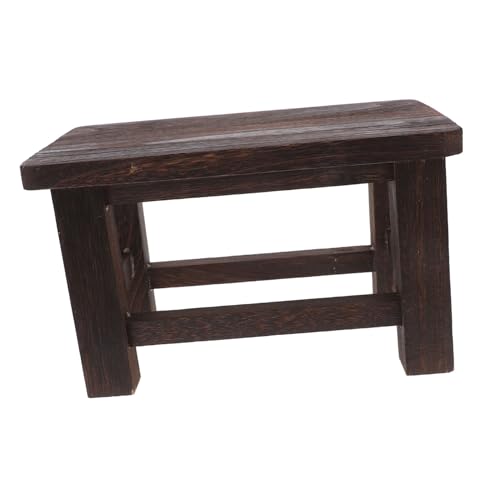SEWOART Ergonomischer Tritthocker Aus Holz Für Erwachsene Bank Aus Massivholz Kleiner Hocker Zum Wechseln Der Schuhe Kompaktes Dekorzubehör von SEWOART
