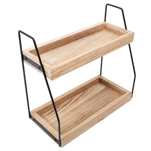 SEWOART Kosmetik Aufbewahrungsregal aus Holz 2-Stöckig Multifunktional für Badezimmer und Küche Stabiler Organizer für Toilettenartikel und Gewürze SEWOART Kosmetik Aufbewahrungsregal aus Holz 2-Stöckig Multifunktional für Badezimmer und Küche Stabiler Organizer für Toilettenartikel und Gewürze von SEWOART