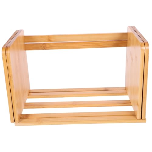 SEWOART Holz Desktop Bücherregal CD Aufbewahrungsständer Verstellbar Breiter Organizer für Büro Schule Zuhause mit Griffen für Einfache Tragbarkeit und Ordentliche SEWOART Holz Desktop Bücherregal CD Aufbewahrungsständer Verstellbar Breiter Organizer für Büro Schule Zuhause mit Griffen für Einfache Tragbarkeit und Ordentliche von SEWOART