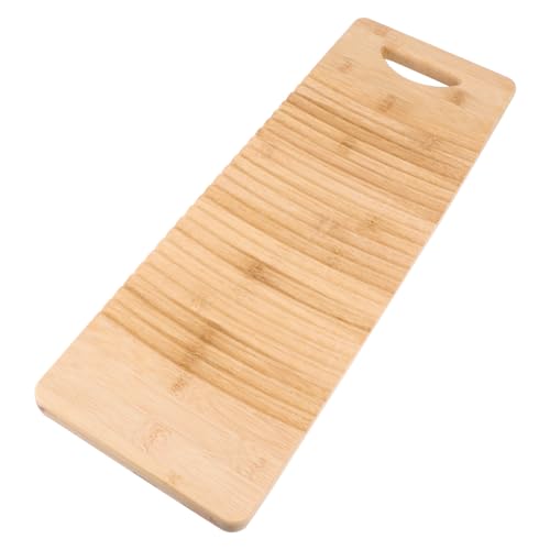 SEWOART Holz Waschbrett aus Massivem Holz Mini Wäschebrett für Handwäsche Antirutsch Design für Effektive von Kleidung zu Hause für Einsatz Waschküchen oder Beim Camping von SEWOART