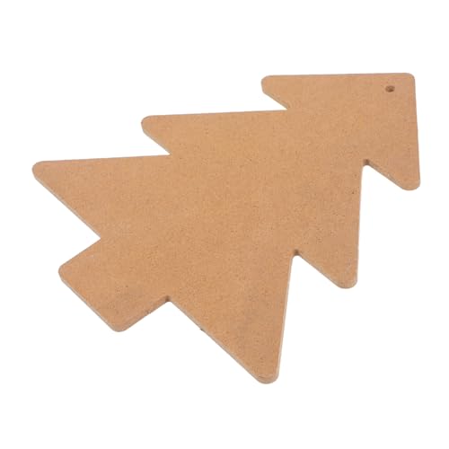 SEWOART Holz-mosaik-basis Weihnachtsbaumform Stabile DIY Blanko Untersetzer Holzplatte Glatte Oberfläche Vielseitig Für Mosaikfliesen Basteln Zuhause Dekoration Khaki von SEWOART