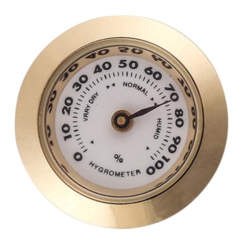 SEWOART Analoges Hygrometer Für Zigarrenkiste Kleines Rundes Werkzeug Feuchtigkeitsmesser Für Humidor von SEWOART