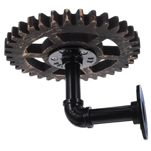 SEWOART Industrielle Rohrregale aus Gusseisen Steampunk Zahnraddesign Wandmontierte Vintage Ablage für Wohnzimmer Küche Schlafzimmer und Balkon Stabiles Eisenrohr Wandregal zur SEWOART Industrielle Rohrregale aus Gusseisen Steampunk Zahnraddesign Wandmontierte Vintage Ablage für Wohnzimmer Küche Schlafzimmer und Balkon Stabiles Eisenrohr Wandregal zur von SEWOART