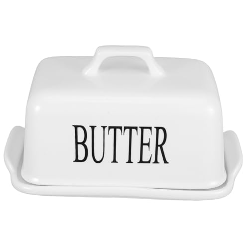 SEWOART Keramische Butterdose mit Luftdichtem Deckel Eleganter Butterbehälter aus Porzellan für Effektive Frischhaltung für Zuhause und Restaurant Stilvolle Butter und Käseaufbewahrung SEWOART Keramische Butterdose mit Luftdichtem Deckel Eleganter Butterbehälter aus Porzellan für Effektive Frischhaltung für Zuhause und Restaurant Stilvolle Butter und Käseaufbewahrung von SEWOART