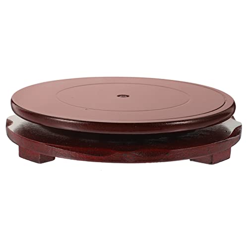 SEWOART Kleiner Holzständer für Pflanzentöpfe Rustikaler Drehbarer Blumentopf Halter für Innenräume für Garten Wohnzimmer und SEWOART Kleiner Holzständer für Pflanzentöpfe Rustikaler Drehbarer Blumentopf Halter für Innenräume für Garten Wohnzimmer und von SEWOART