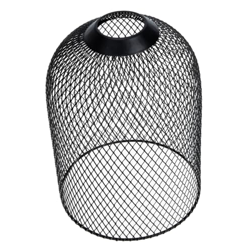 SEWOART Kleiner Lampenschirm Schwarzem Draht für Pendelleuchten Eleganter Lampenkäfig für Wohnzimmer Küche und Büro Einfache Installation Sanftes Licht Stilvolle Wohnraumdekoration von SEWOART