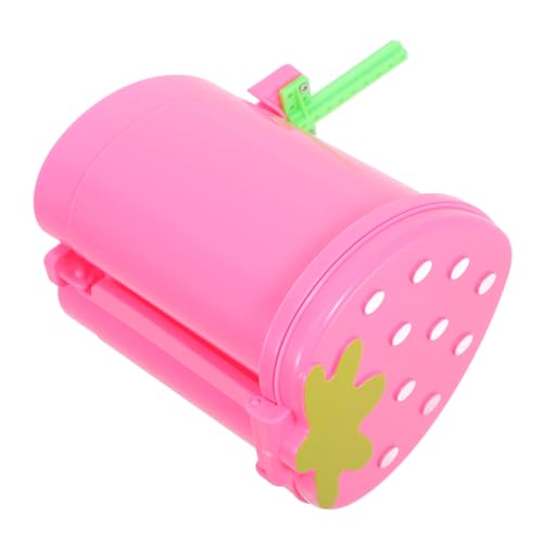 SEWOART Kleiner Rosa Desktop Mülleimer mit Deckel Kompakter Kunststoff Abfalleimer Tragbar und Platzsparend für Schreibtisch Kinderzimmer und Büro Multifunktional als Müllbehälter und von SEWOART